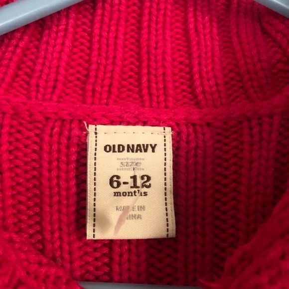 Old Navy Bright Link Cardigan Size 6-12M - Picture 3 of 4